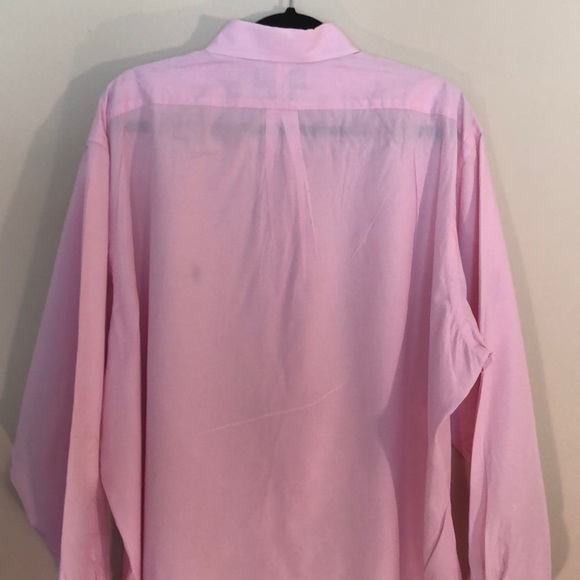 Ralph Lauren Pink Shirt Blue Pony Neck:17.5- 36/37 - Picture 7 of 7